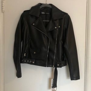 Zara leather jacket
